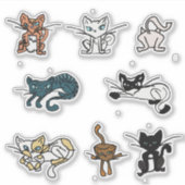 Elemental cats stickers (Voorkant)