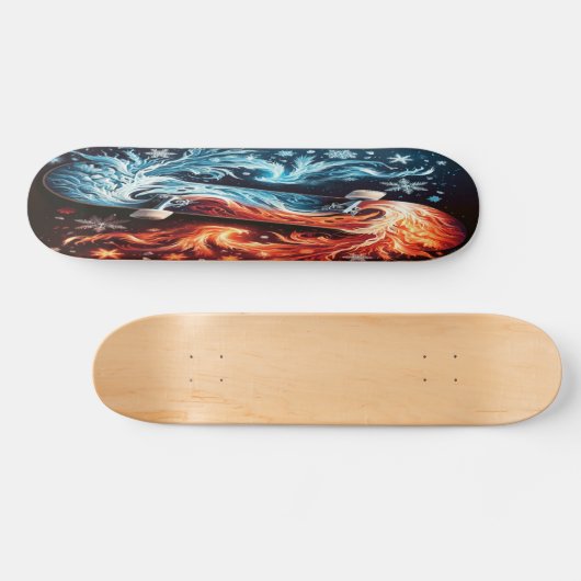 "Elemental Clash" Persoonlijk Skateboard (Horizontaal)