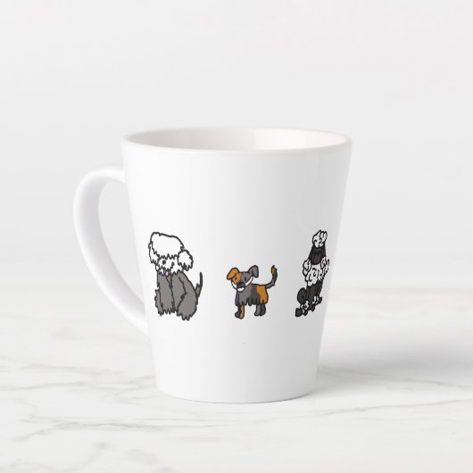 Elemental Dogs Latte Mok (Linkerhoek)