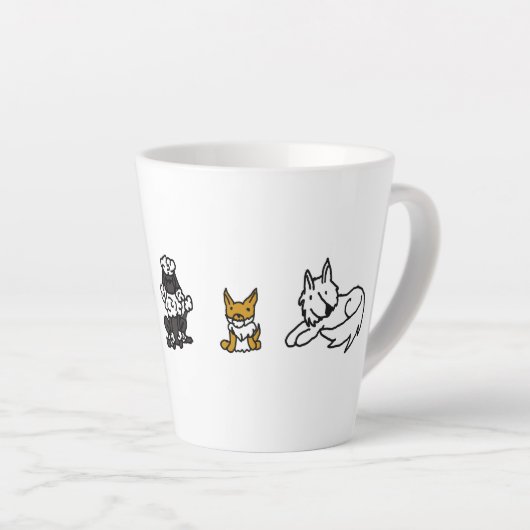Elemental Dogs Latte Mok (Rechterhoek)