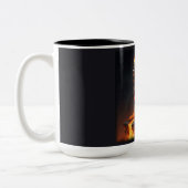 Elemental Fire Sphinx Tweekleurige Koffiemok (Links)