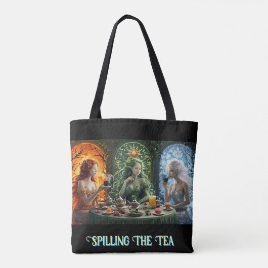 Elemental Goddesses Canvas tas - Het morsen van de (Achterkant)