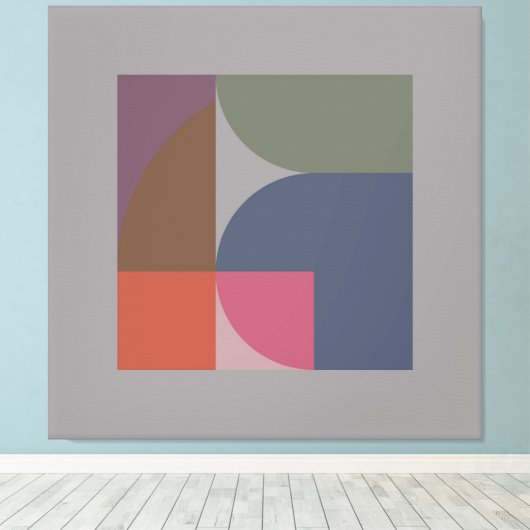 Elemental Mood 2 Uitgerekte Canvas Print (Insitu (Houten vloer))