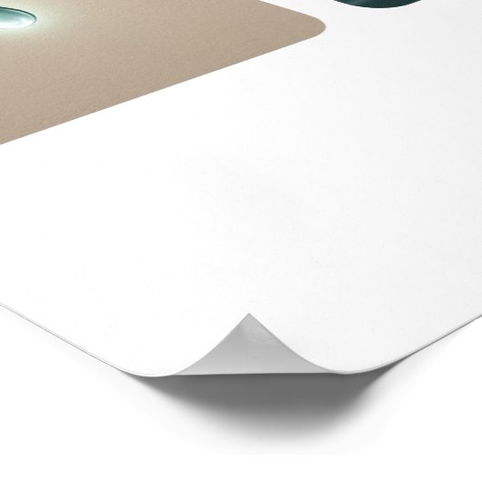 Elemental Natuur Feather Wave Mountain Pine Poster (Hoek)