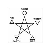 elemental pentagram art stamp rubberstempel (Afrduk)