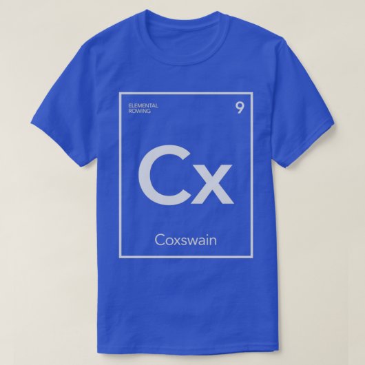 Elemental Rowing Coxswain T-shirt (Design voorkant)