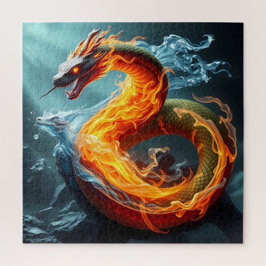 Elemental Snake: vuur en water puzzel (Verticaal)