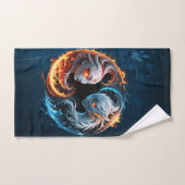 Elementale harmonie, yin en yang van de natuur. bad handdoek (Handdoek)