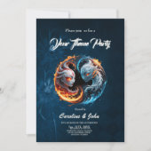 Elementale harmonie, yin en yang van de natuur. kaart (Voorkant)