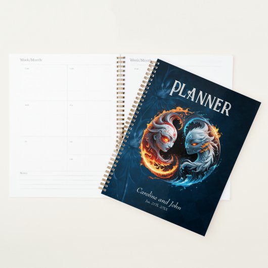 Elementale harmonie, yin en yang van de natuur. planner (Display)