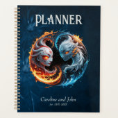 Elementale harmonie, yin en yang van de natuur. planner (Voorkant)