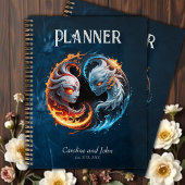 Elementale harmonie, yin en yang van de natuur. planner