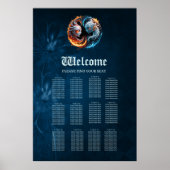 Elementale harmonie, yin en yang van de natuur. poster (Voorkant)