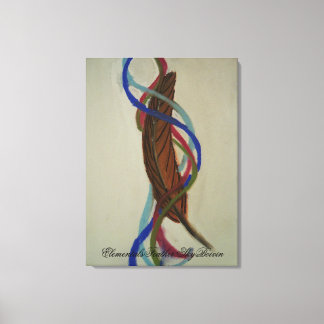 Elementals Feather Canvas Afdruk
