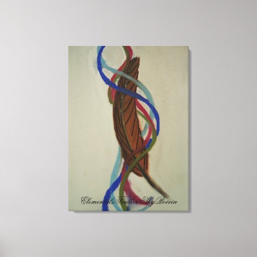 Elementals Feather Canvas Afdruk (Voorkant)