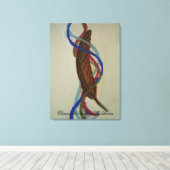 Elementals Feather Canvas Afdruk (Insitu (Houten vloer))