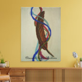 Elementals Feather Canvas Afdruk (Insitu (Woonkamer))