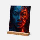 Elementare Schönheit – Eis und Glut Acryl Bord (Hoek)