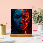 Elementare Schönheit – Eis und Glut Acryl Bord (Huwelijk)