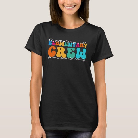 Elementary Crew Appreciation Week Terug naar schoo T-shirt (Voorkant)