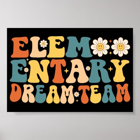 Elementary Dream Team Terug naar school Poster (Voorkant)