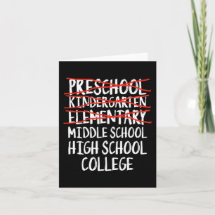 Elementary Graduation Gift Middle Schback to s Kaart