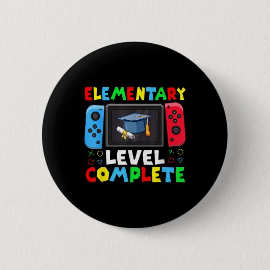 Elementary Level Complete Afstuderen CL 2025 Gamer Ronde Button 5,7 Cm (Voorkant)