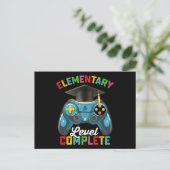 Elementary Level, een complete gamer voor Afstuder Briefkaart (Staand voorkant)