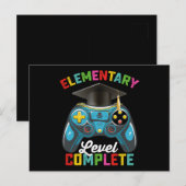 Elementary Level, een complete gamer voor Afstuder Briefkaart (Voorkant / Achterkant)