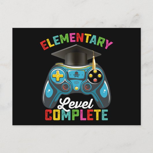 Elementary Level, een complete gamer voor Afstuder Briefkaart (Voorkant)