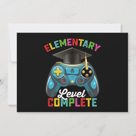 Elementary Level, een complete gamer voor Afstuder Kaart (Voorkant)