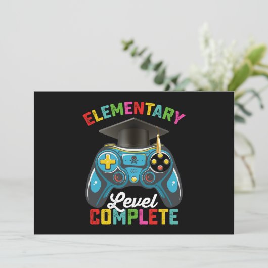 Elementary Level, een complete gamer voor Afstuder Kaart (Staand voorkant)