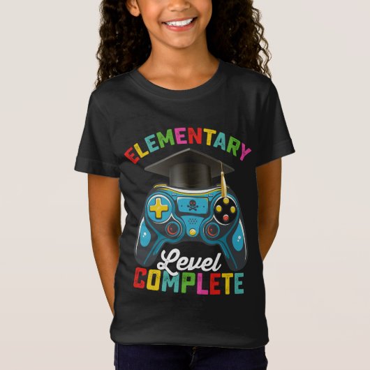 Elementary Level, een complete gamer voor Afstuder T-shirt (Voorkant)