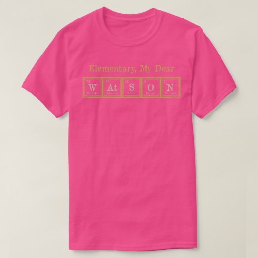 Elementary My Dear Watson T-shirt (Design voorkant)