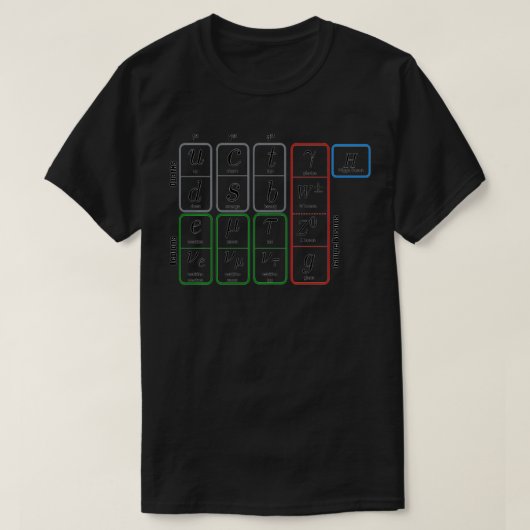 Elementary Particles Standard Model Higgs Boson Ph T-shirt (Design voorkant)