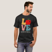 Elementary Principal Liefde Apple Groovy Leuk Teru T-shirt (Voorkant volledig)