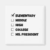 Elementary School Afstuderen Ms. President Magnet (Voorkant)