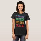 Elementary School Afstuderen Retro Sunset 6e Afstu T-shirt (Voorkant volledig)