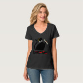 Elementary School Black Cat Boys & Girls Students T-shirt (Voorkant volledig)