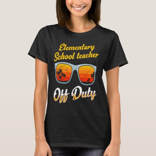 Elementary school class teacher off duty teacher   t-shirt (Voorkant)