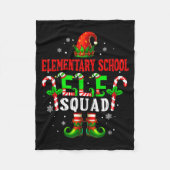 Elementary School Elf Squad Xmas Elf Hat Scute Ss  Fleece Deken (Voorkant)