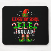 Elementary School Elf Squad Xmas Elf Hat Scute Ss  Muismat (Voorkant)