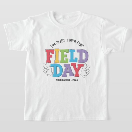 Elementary School Field Day gepersonaliseerd T-shirt (Laagn)
