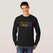 Elementary School leraren Rainbow Happy First Day T-shirt (Voorkant volledig)