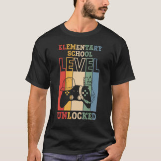 Elementary School Level Unlocked VideoGame BacktoS T-shirt