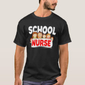 Elementary School Nurse RN LPN Back To School Nurs T-shirt (Voorkant)