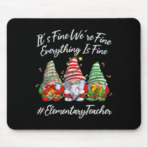 Elementary Teacher Crew Alles is Fijn Kerstfeest Muismat