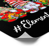 Elementary Teacher Crew Everything Is Fine Christm Poster (Hoek)