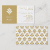  elementen (amandel) visitekaartje (Voorkant / Achterkant)