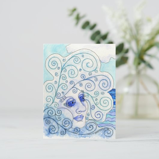 Elementen - Briefkaart van water (Staand voorkant)